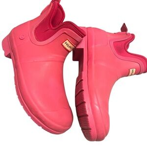 Hunter Play Short Rain Boots • Hot Pink • Size 8